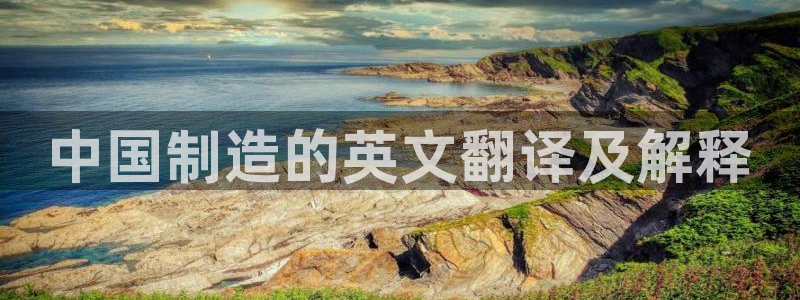 彩神vlll游戏特色：中国制造的英文翻译及解释