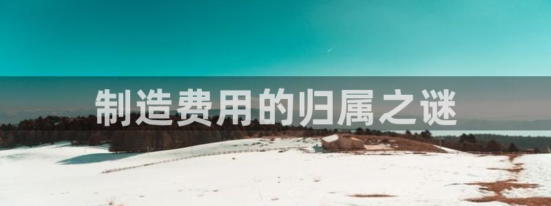彩神VI首页：制造费用的归属之谜