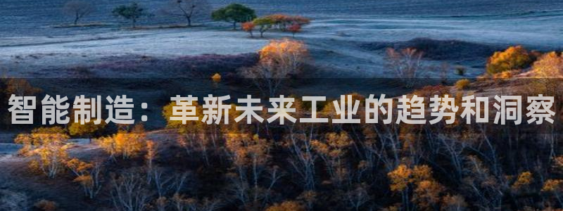 彩神8彩平台客服：智能制造：革新未来工业的趋势和洞察