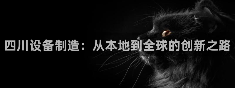 彩神vⅲ下载安装：四川设备制造：从本地到全球的创新之路
