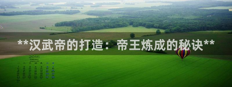 下载彩神争霸谁与我争锋：**汉武帝的打造：帝王炼成的秘诀**