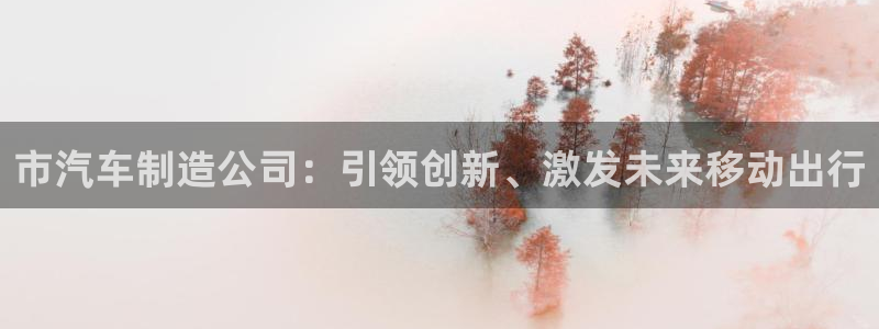 彩神iv争霸购彩大厅：市汽车制造公司：引领创新、激发未来移动出行