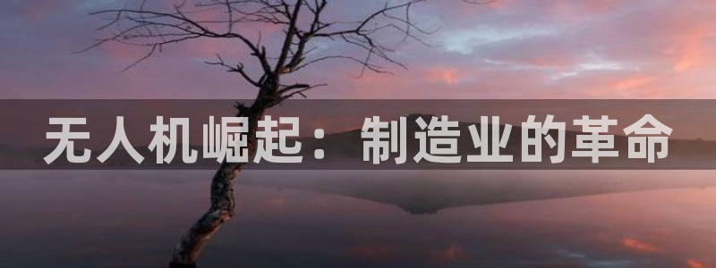 彩神Vll购彩大厅：无人机崛起：制造业的革命