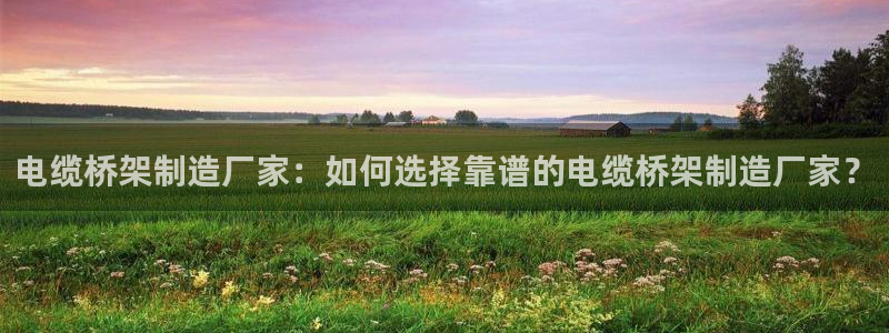 所有彩神购买首页中心：电缆桥架制造厂家：如何选择靠谱的电缆桥