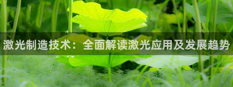 彩神合法吗.是国家认可的吗：激光制造技术：全面解读激光应用及发展趋势