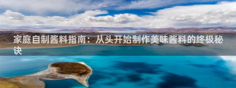 彩神vii官网：家庭自制酱料指南：从头开始制作美味酱料的终极秘
诀