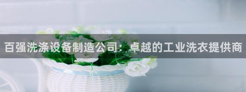 彩神8彩平台：百强洗涤设备制造公司：卓越的工业洗衣提供商