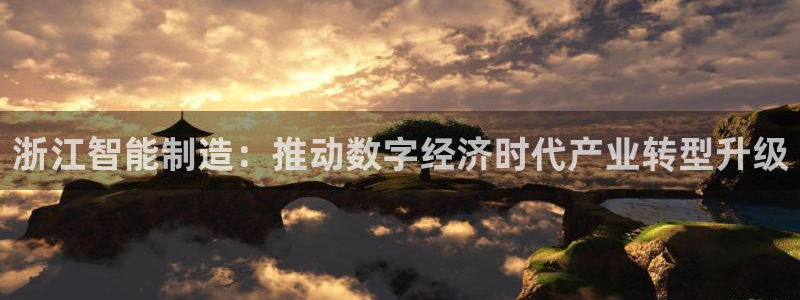 新版彩神v8登录：浙江智能制造：推动数字经济时代产业转型升级
